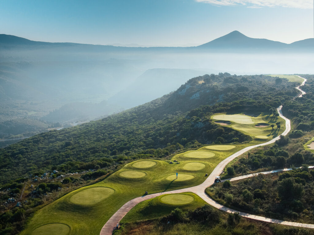 Costa Navarino Olympic course aerial photo