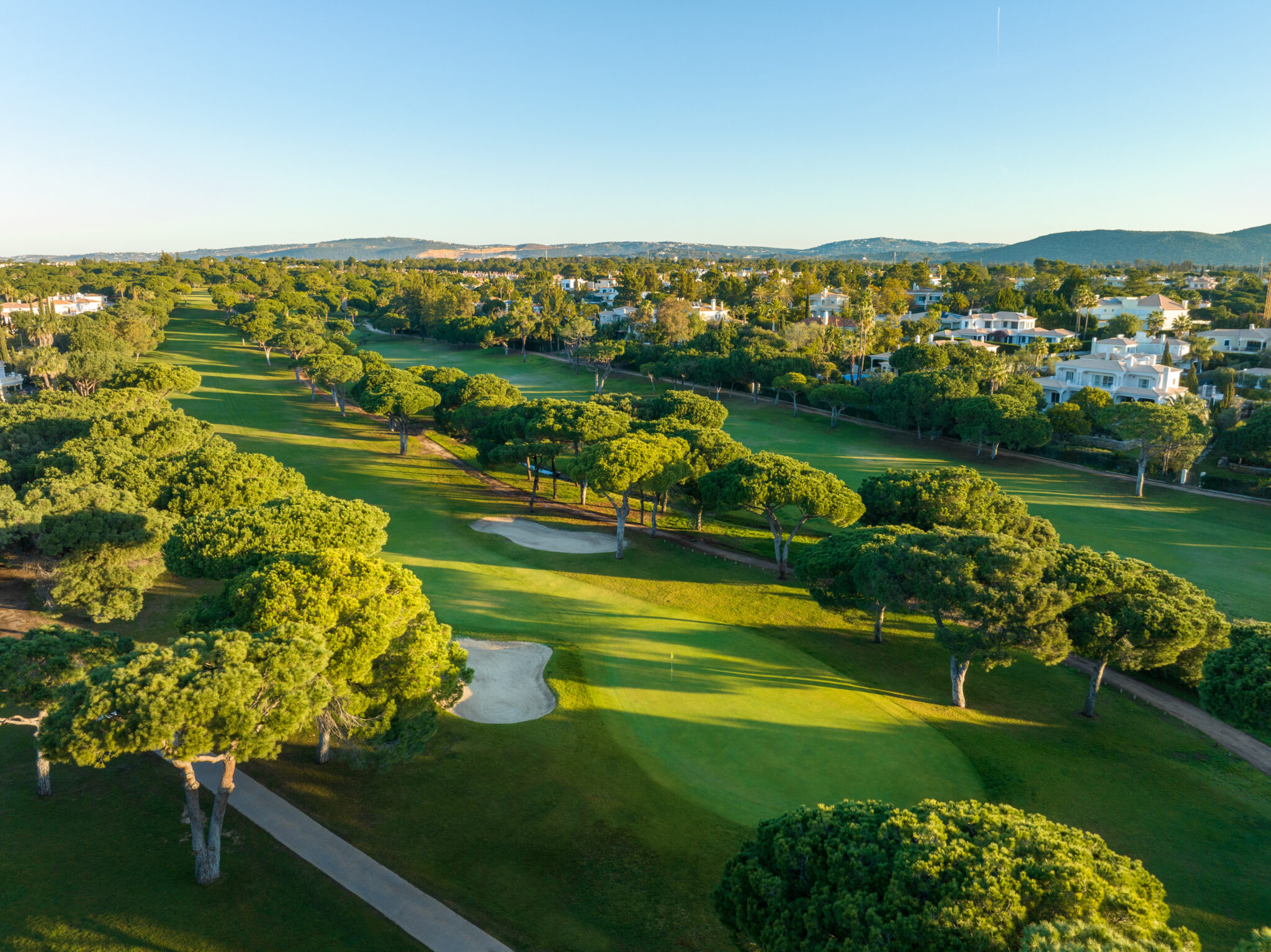 golf course from above