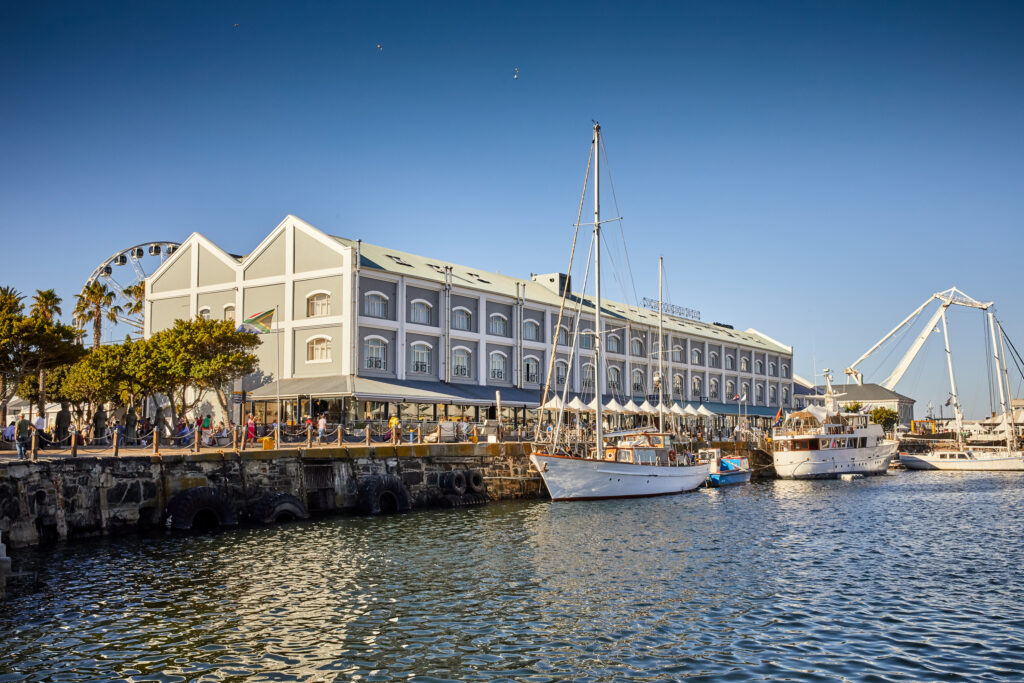 Cape Town waterfront hotel with water in front